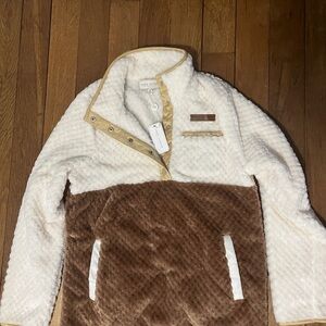 Simply Southern Cream and Brown Jacket